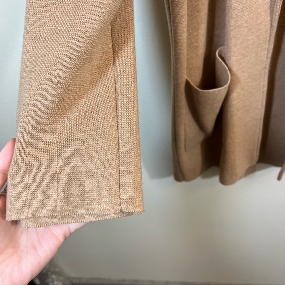 J. Crew Sophie Sweater Blazer Women’s Cotton Merino Wool Camel Tan Small NWT - Picture 7 of 14